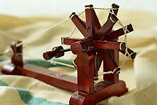Swavalamban ~ Charkha { Brown . 25cm }